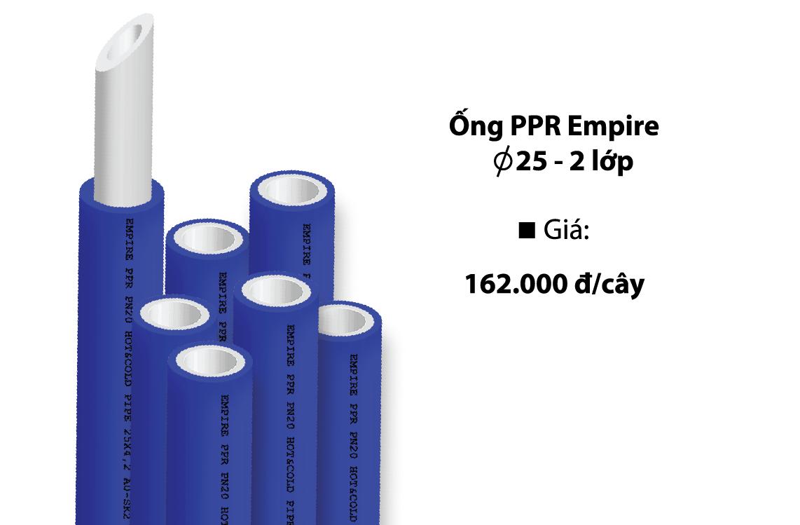 ỐNG PP-R EMPIRE XANH 2 LỚP