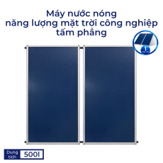 Dàn thu tấm thu nhiệt 500L