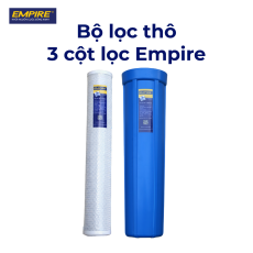 Cột lọc số 3 Empire lõi than nén CTO 20 inch khử clo mùi hôi dung môi độc hại